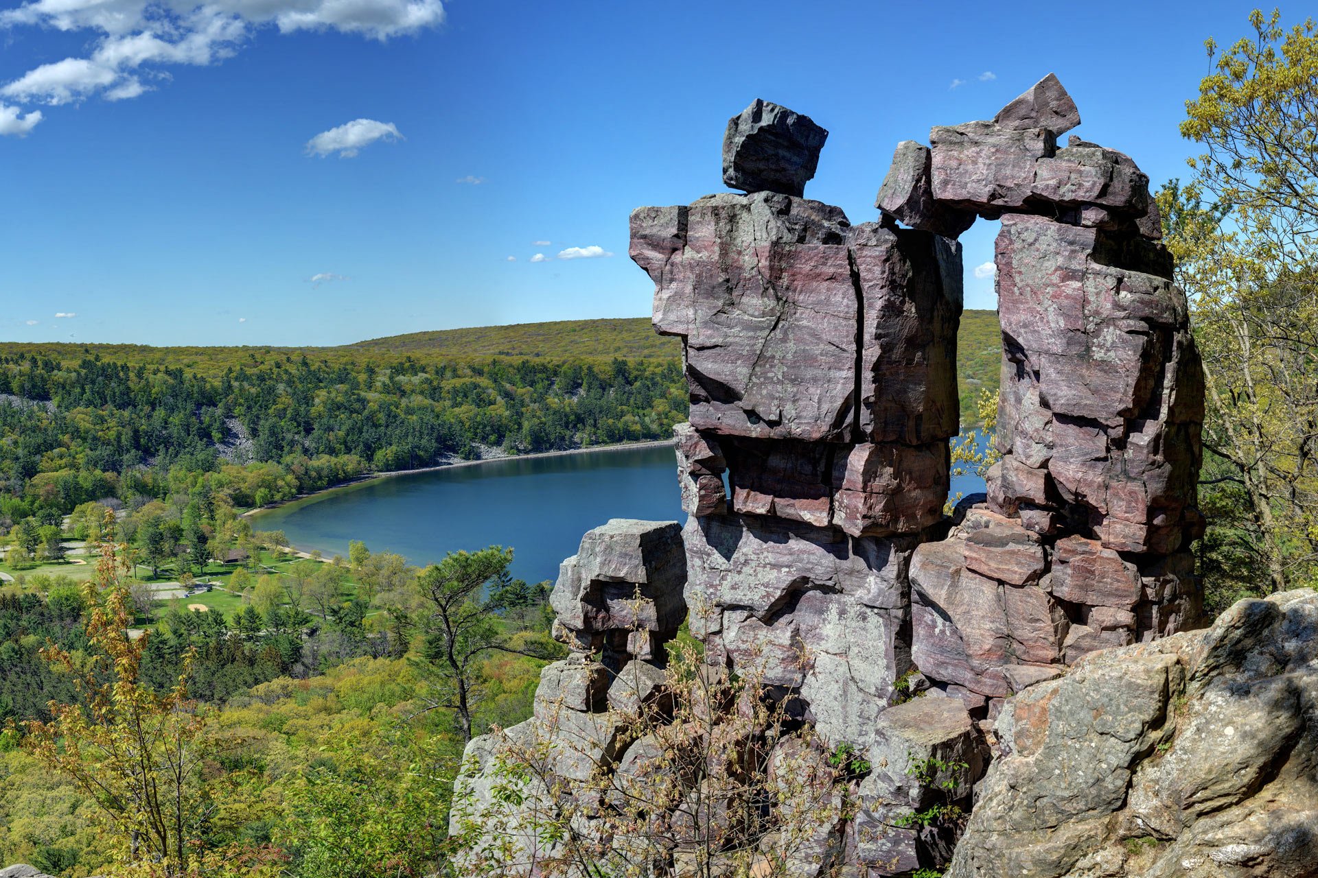 Top Tent Campgrounds in Devil's Lake State Park, Wisconsin