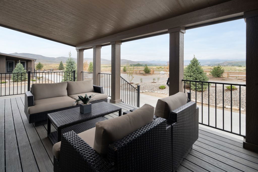 Mountain Hideaway porch overlooking mountains