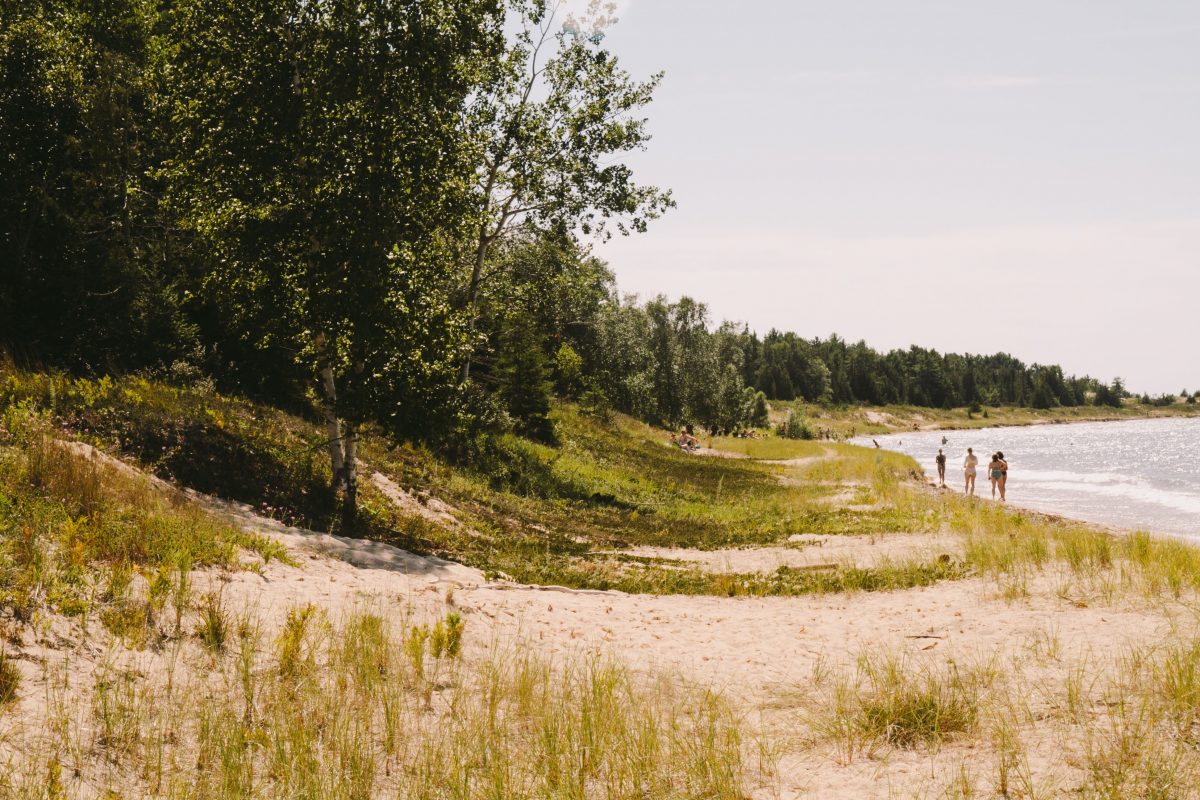 Fisherman's Island State Park in Charlevoix in Northern Michigan.