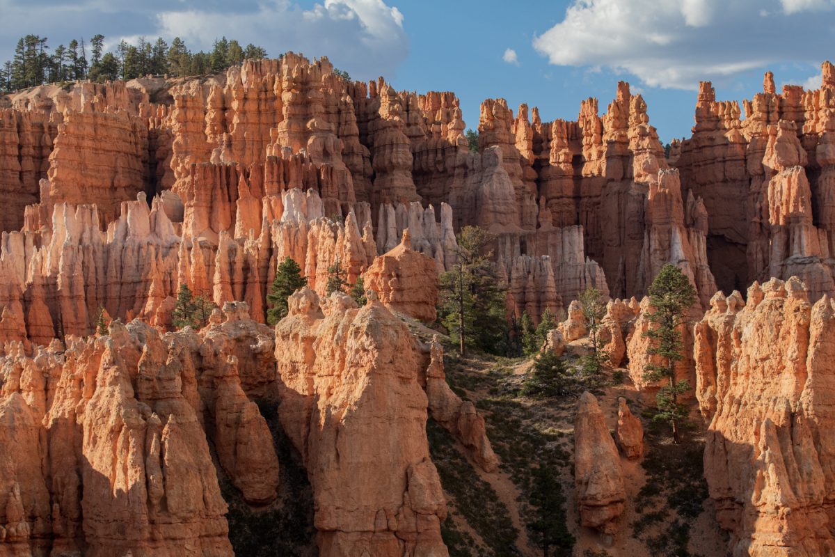 Spires in Bryce Canyon National Park in Utah.