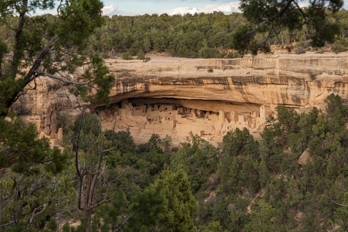 Cliff dwelling ruins at Mesa Verde National Park in Colorado.