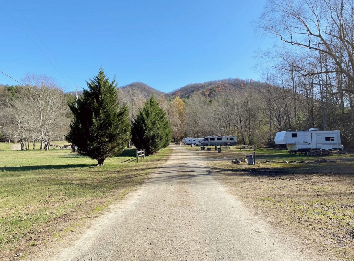 RV campground at J&J's Getaway.