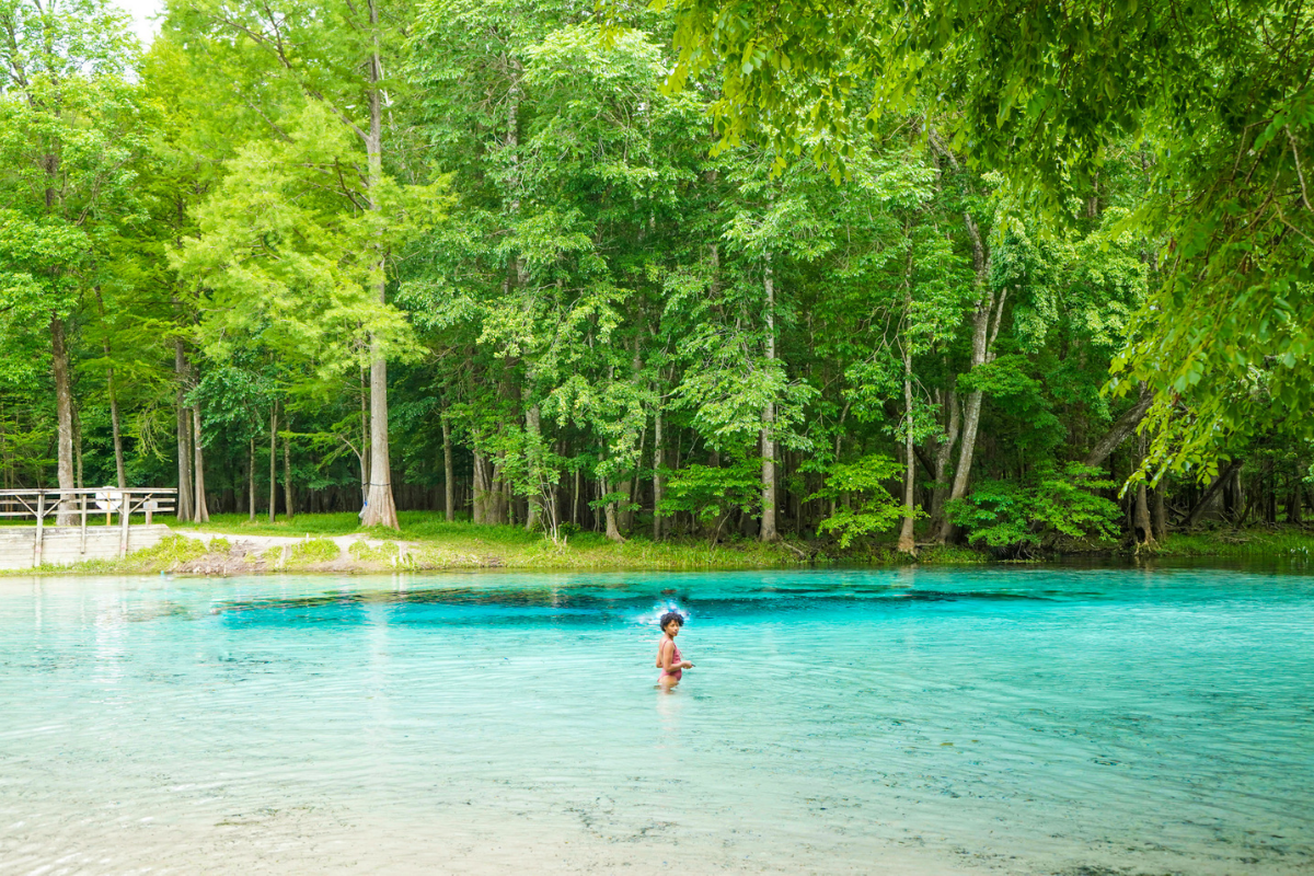 Hambrick Family in the Gilchrist Blue Springs