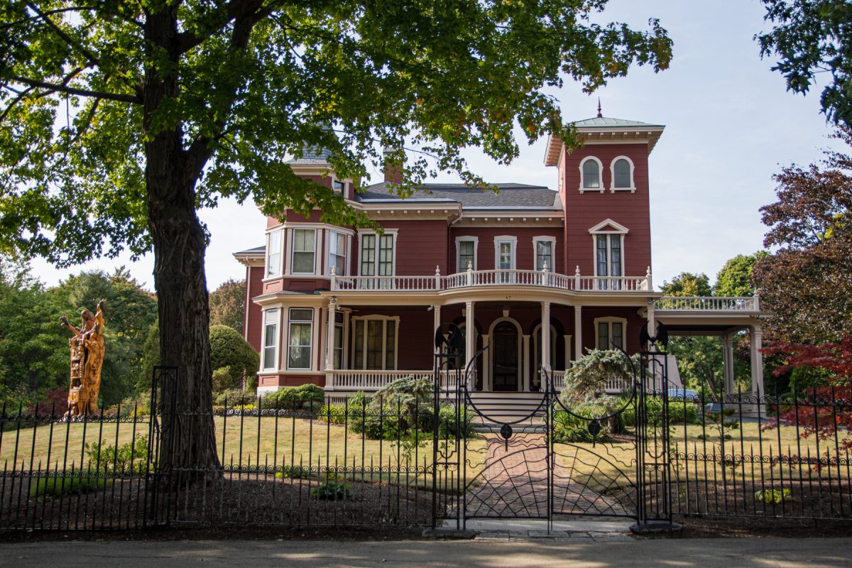 The street-view of Stephen King's mansion in downtown Bangor, Maine.