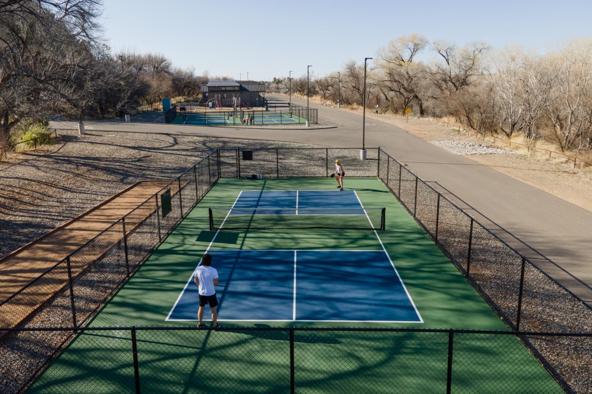 The pickleball courts at Verde Ranch RV Resort in Camp Verde, Arizona. 