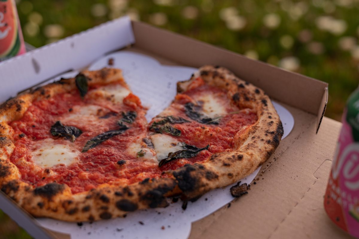 Pizza from Bantam, a Neapolitan pizzeria in Santa Cruz, California.