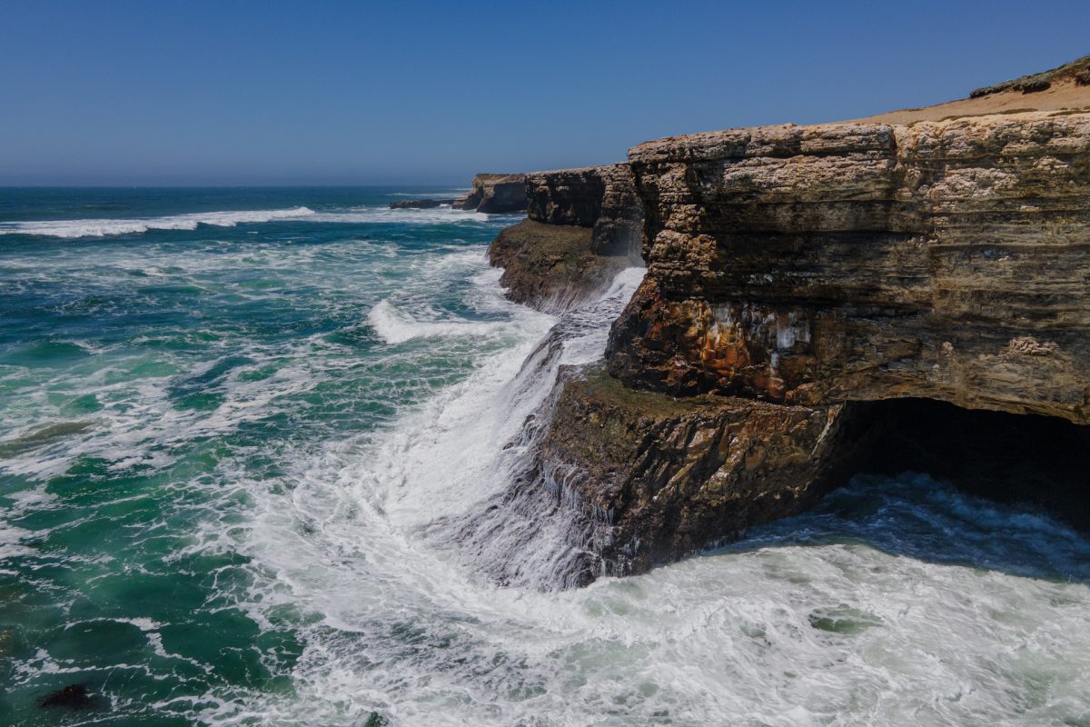 The Natural Bridges at Wilder Ranch State Park near Santa Cruz, California.