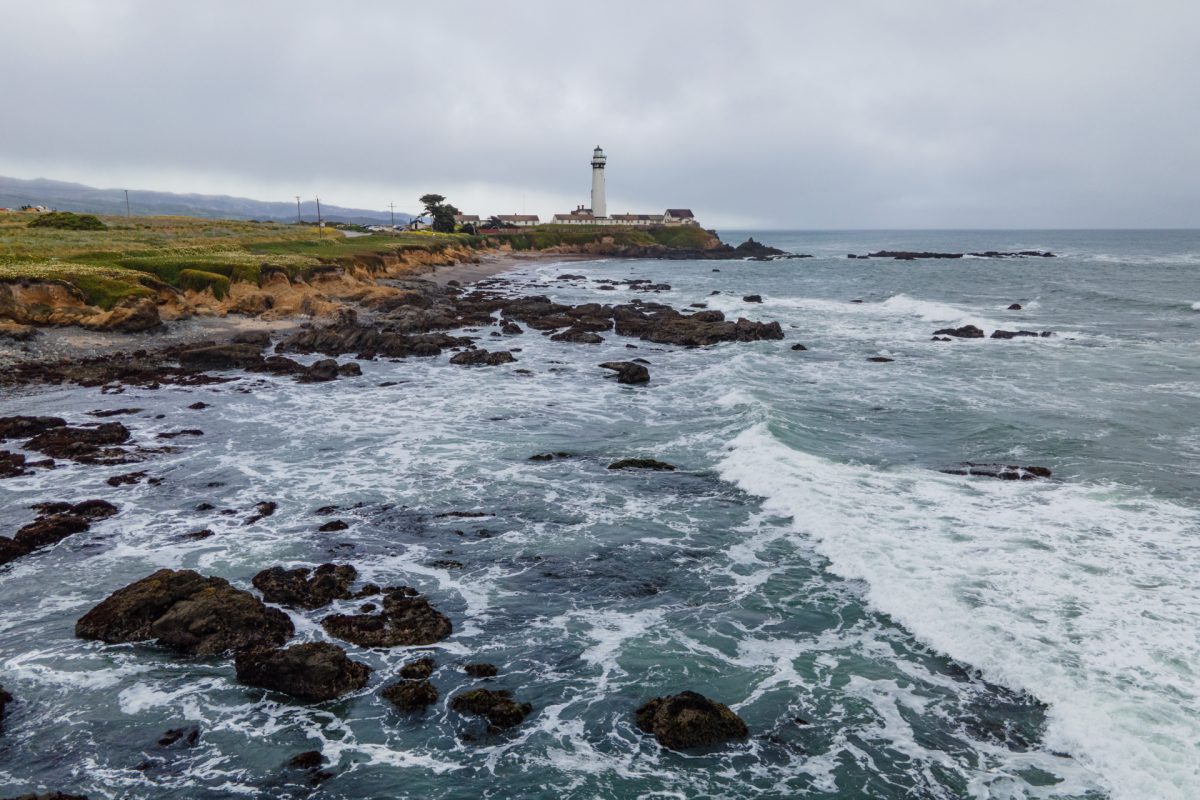 Pigeon Point Lighthouse near Pescadero, California.