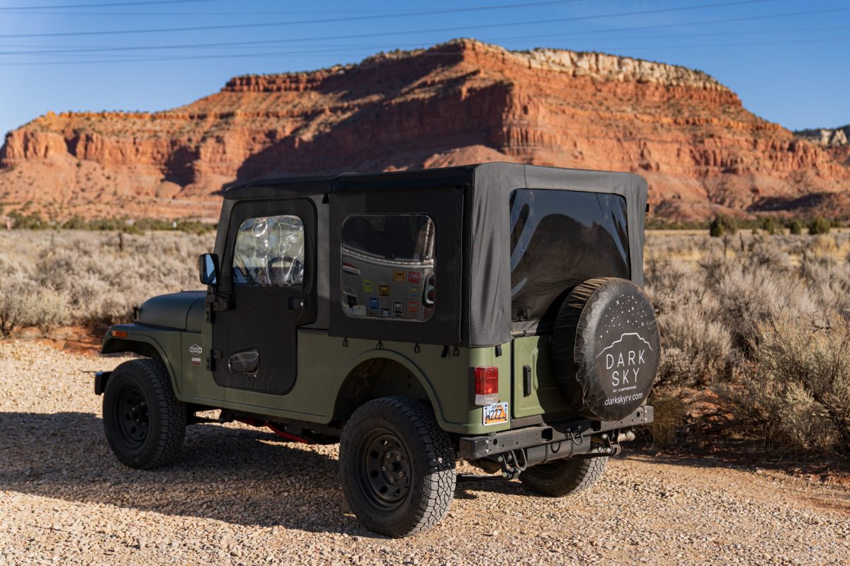 A ROXOR off-road vehicle rental available at Dark Sky RV Campground in Kanab, Utah.