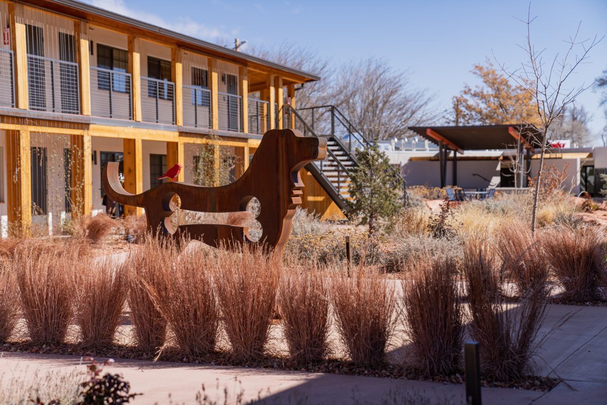 The exterior of Best Friends Roadhouse and Mercantile located in downtown Kanab, Utah.