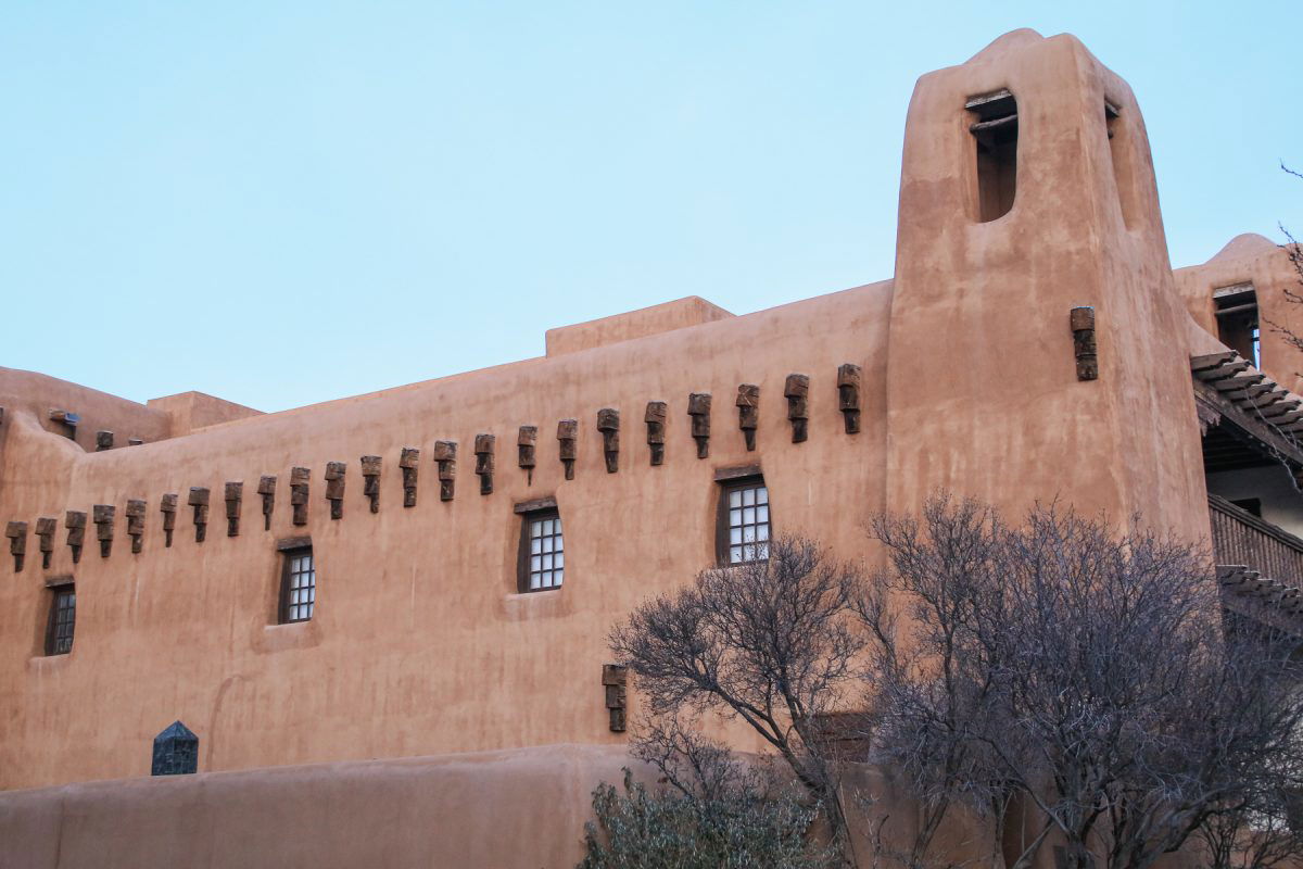 View of building in Santa Fe, NM