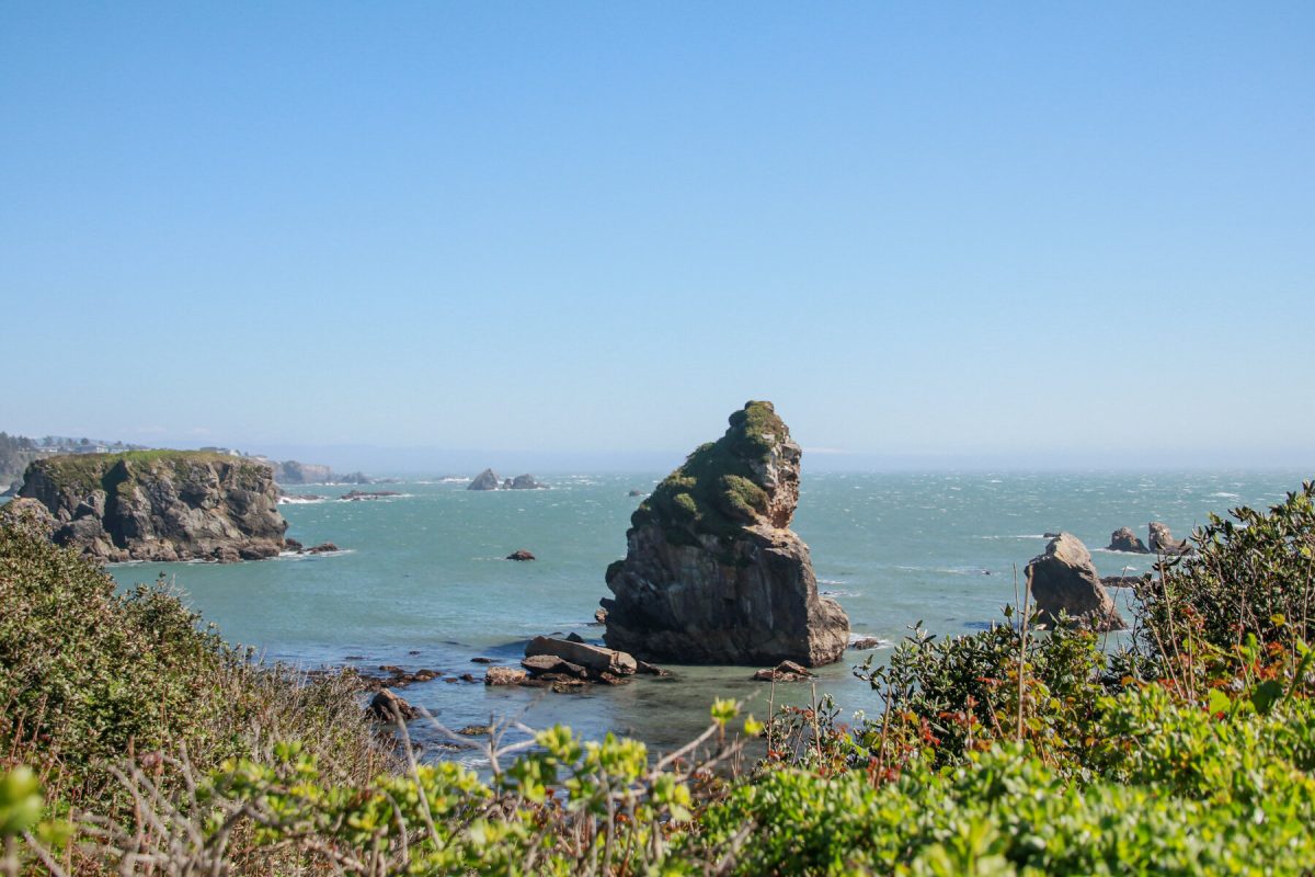 There are impressive rock formations within Samuel H. Boardman State Scenic Corridor along Oregon's Pacific Coast.