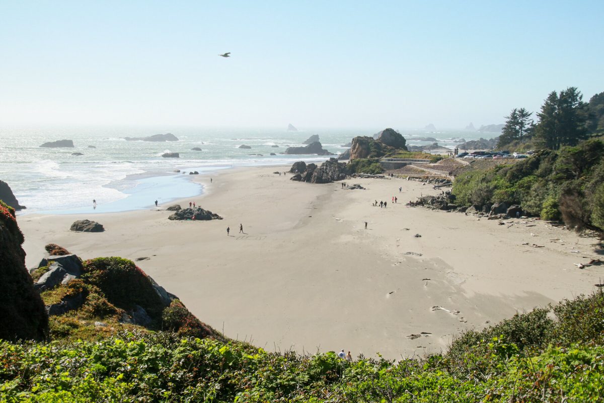 There are impressive rock formations within Samuel H. Boardman State Scenic Corridor along Oregon's Pacific Coast.