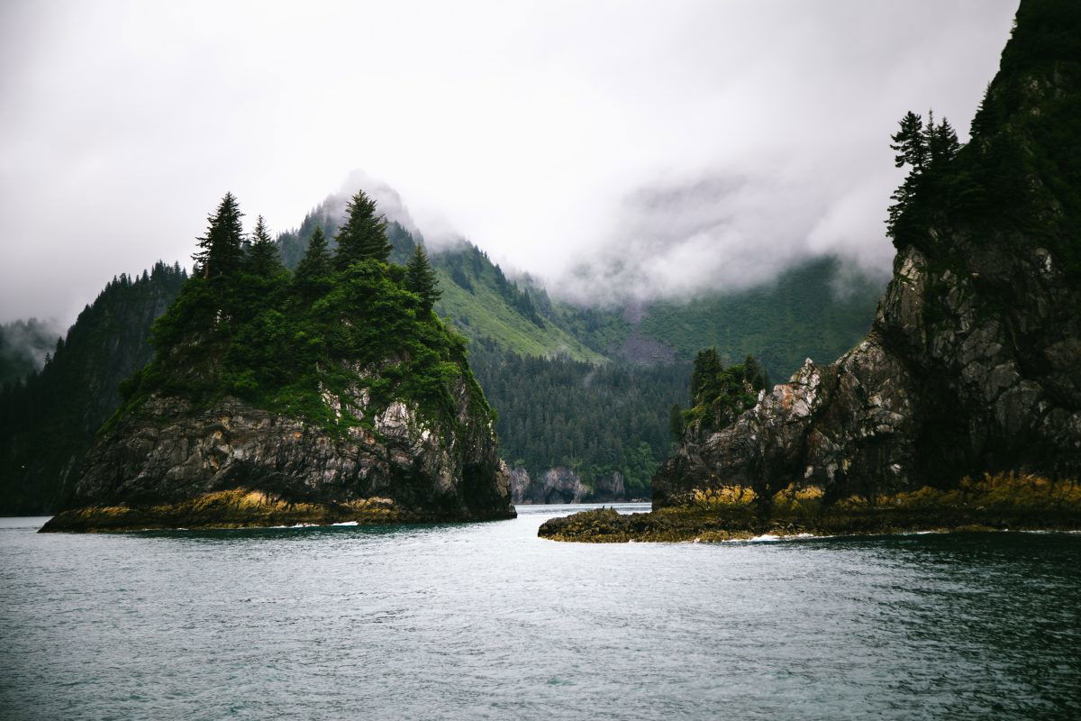 Photo of the fjords in the Kenai Peninsula 