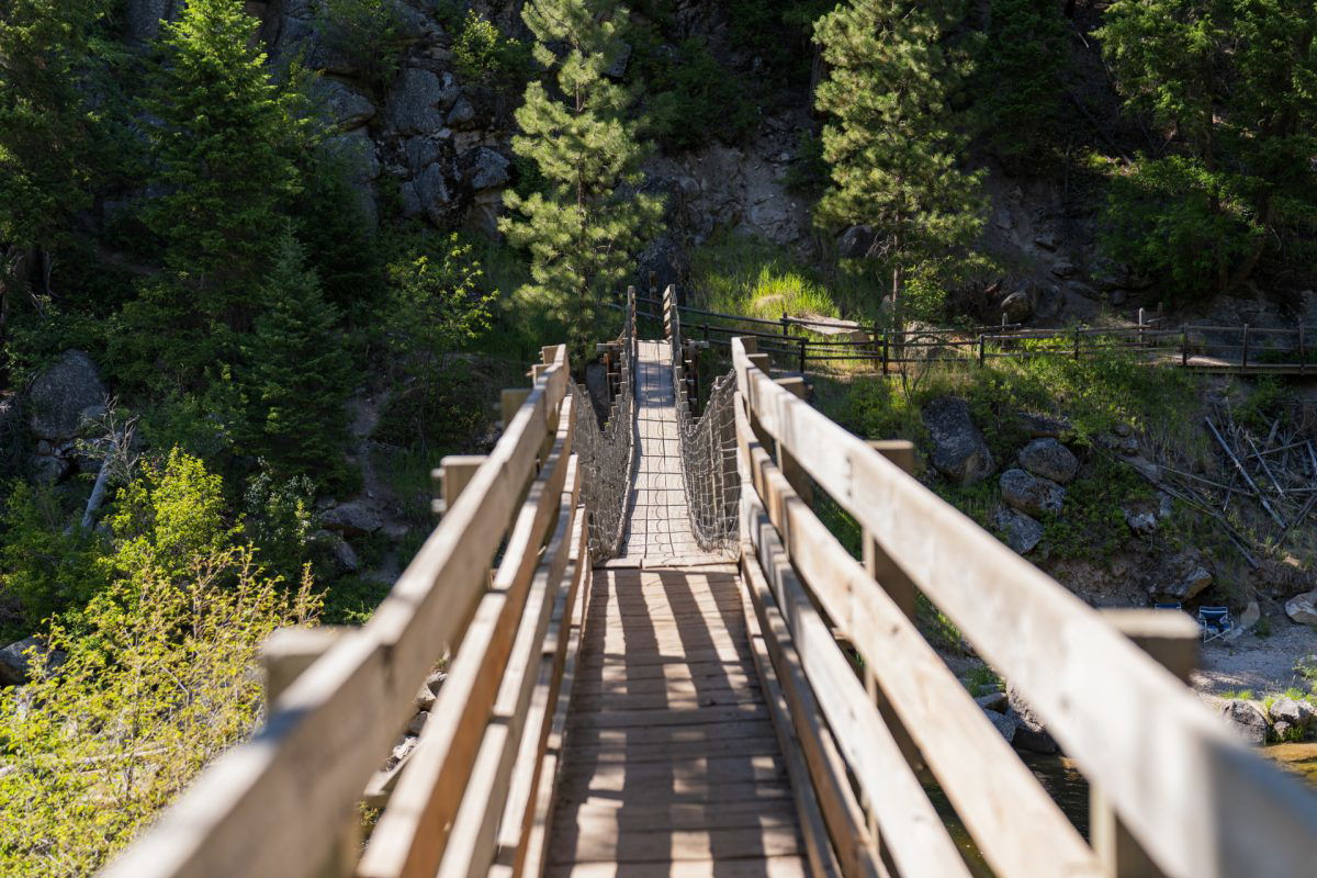 Bridge over water in Missoula, Montana