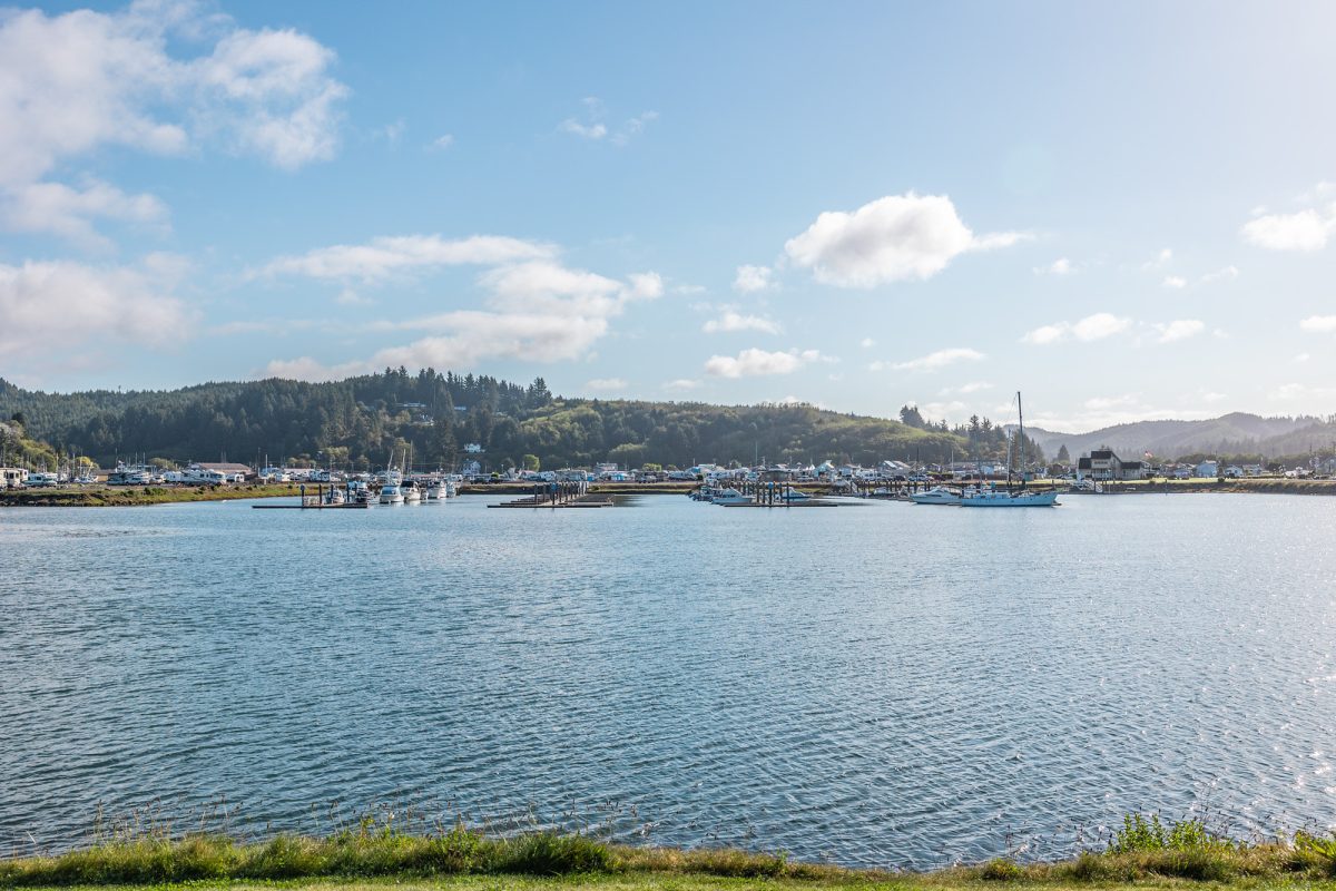 The harbor at Winchester Bay, Oregon.