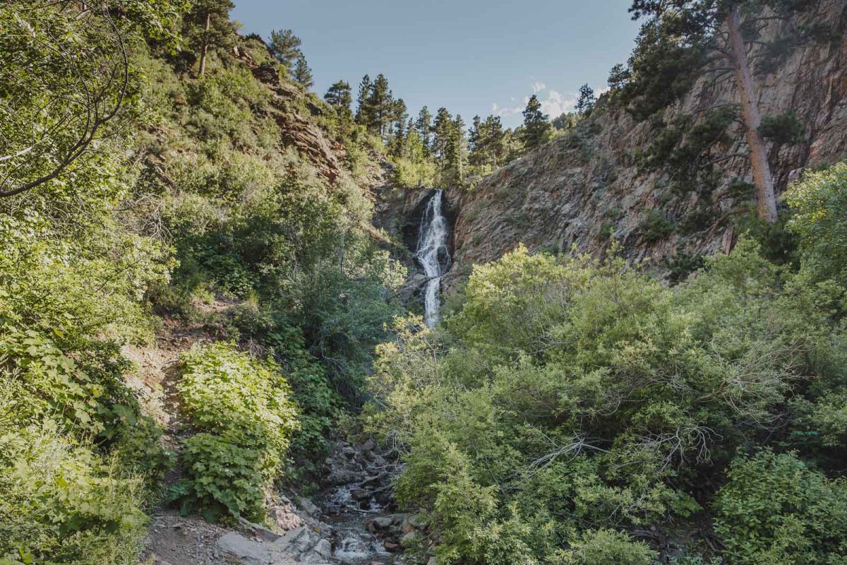 Garden Creek Falls at the base of Casper Mountain in Casper, Wyoming