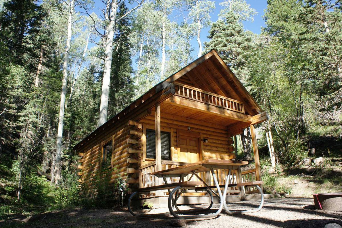 cabin at the Aspen Acres Campground