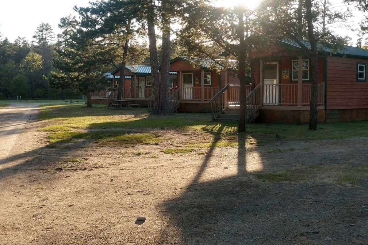 Cabins at Grayling campground