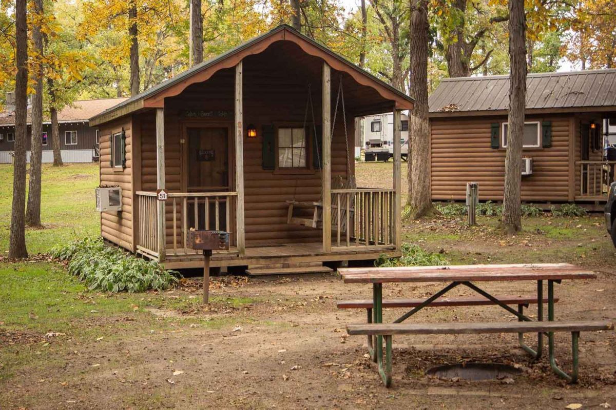 cabin on campground