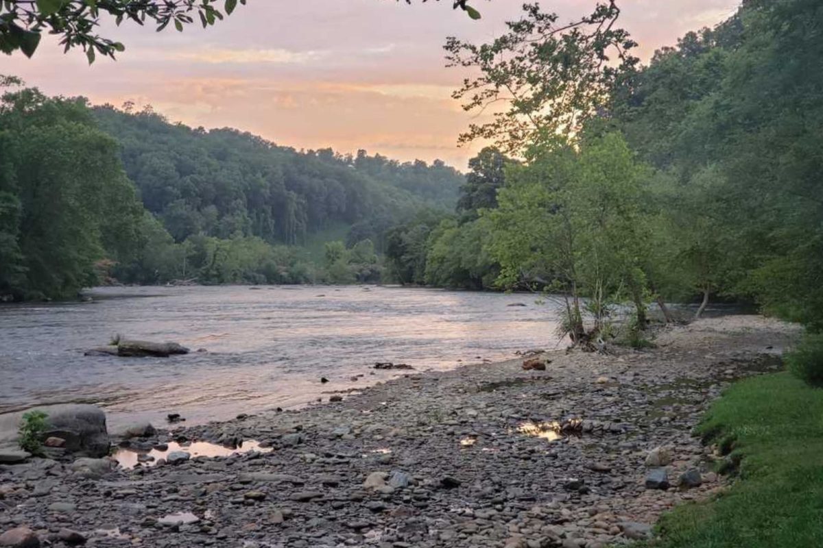 river by campground near Galtinburg, TN