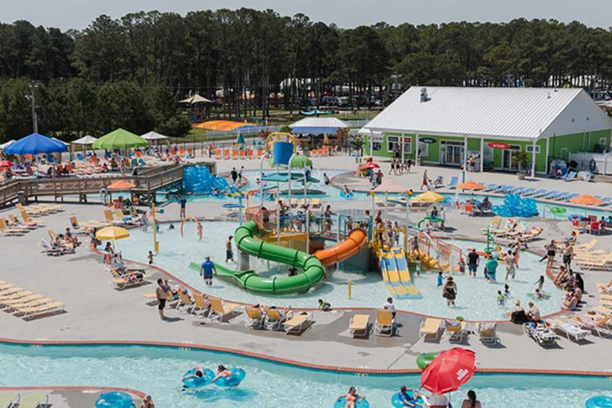 view of water park at Ocean City campground