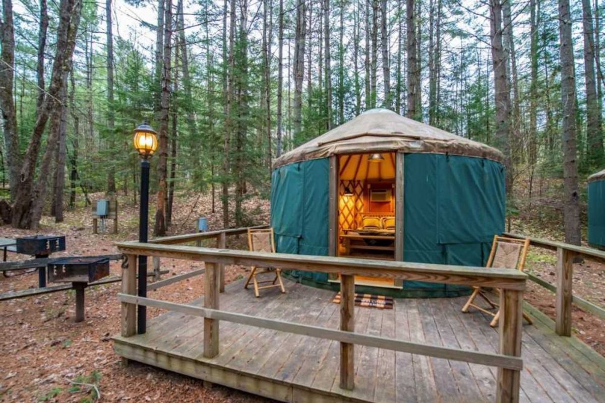 yurt at 2023 camping destination