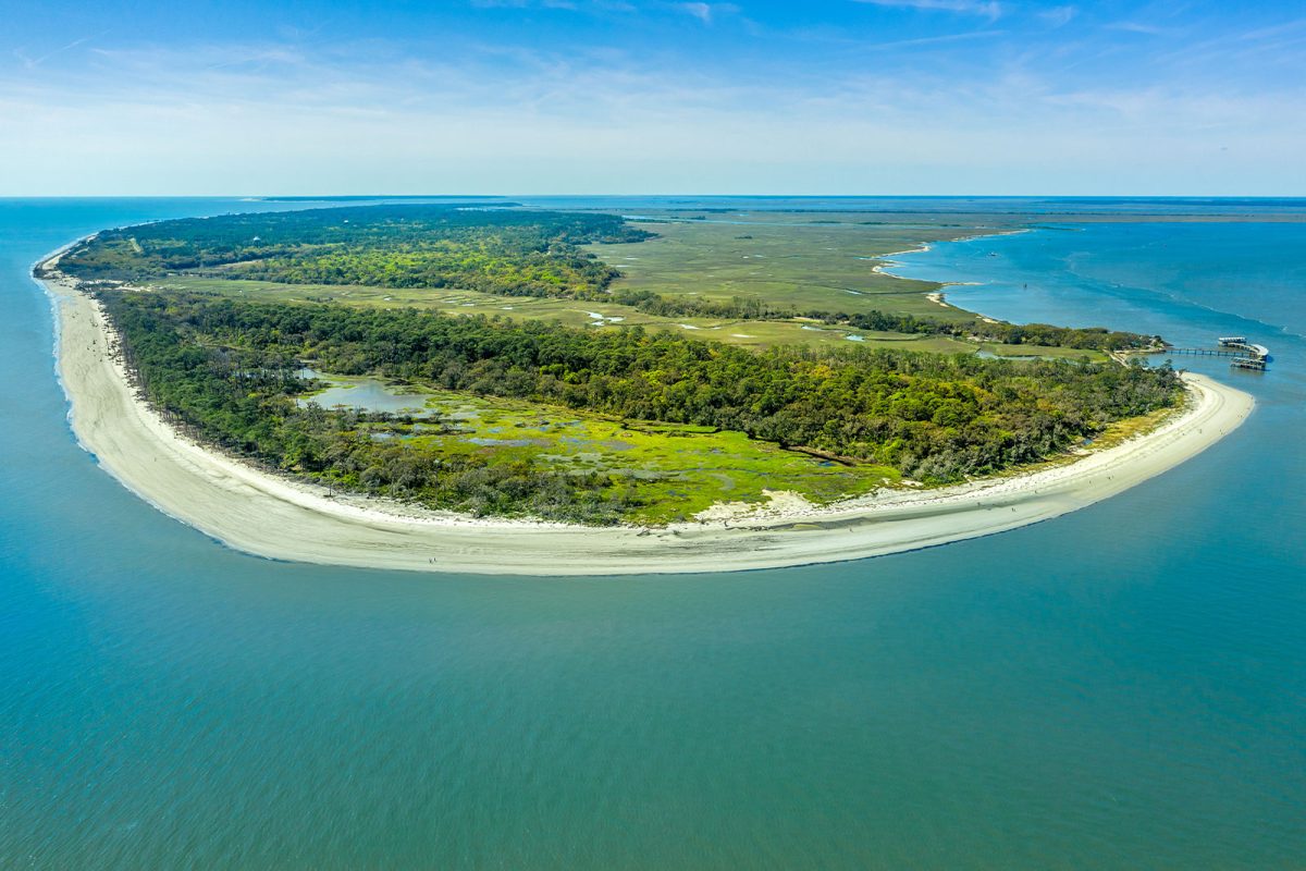 Jekyll island surrounded by water 