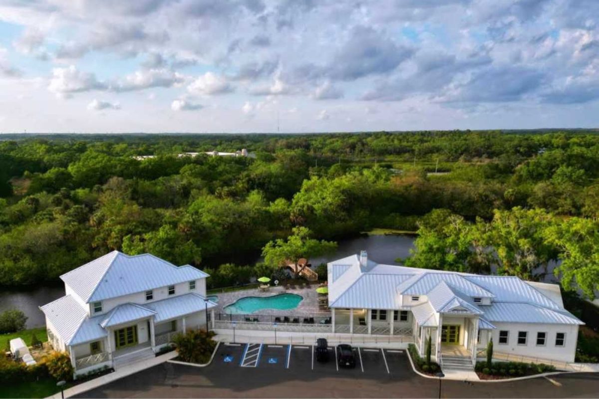 aerial view of Keylime Bay RV Resort