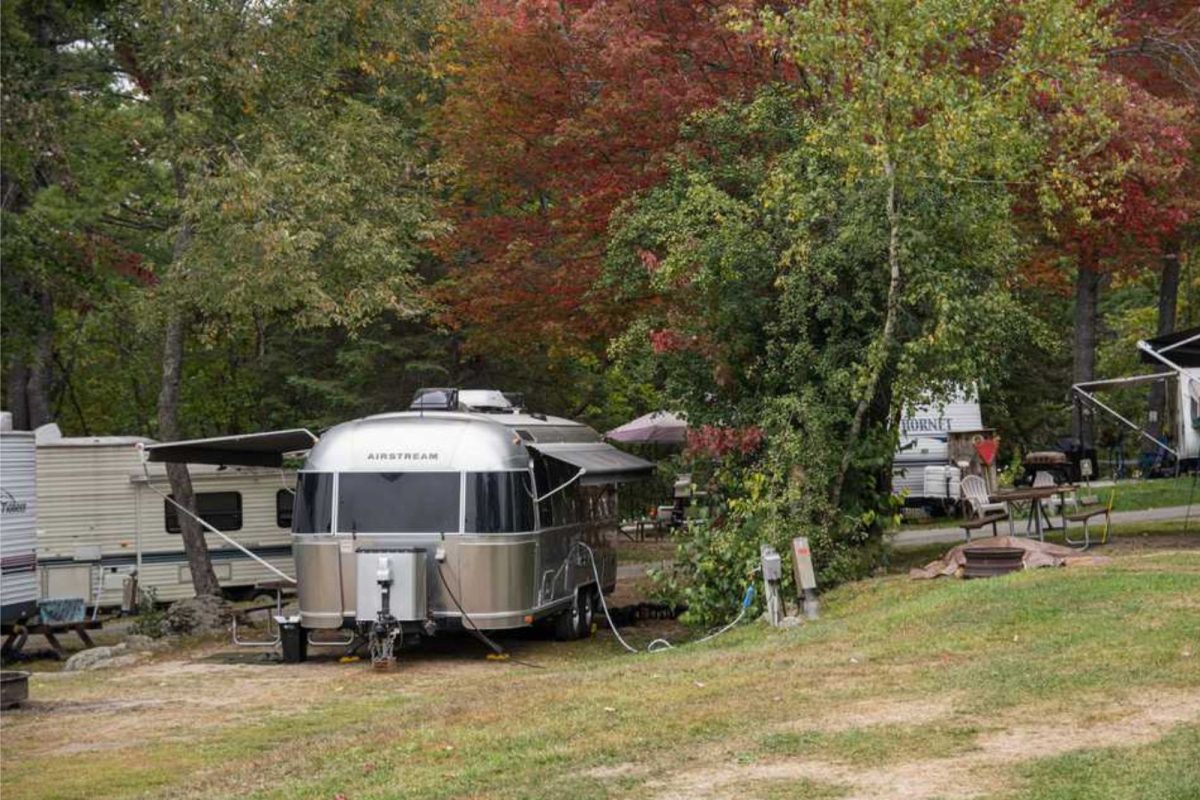 vintage Airstream at Pleasant Hill Campground