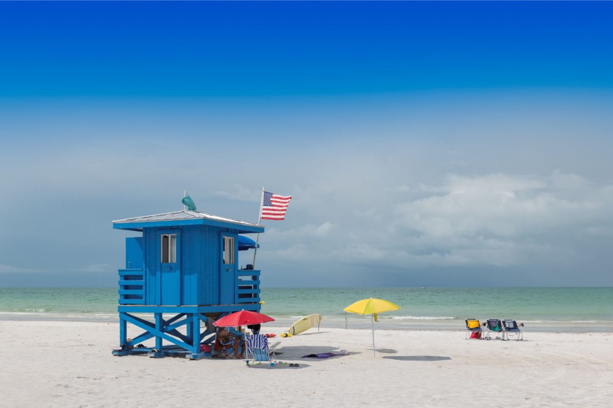 lifeguard at Siesta Key Beach