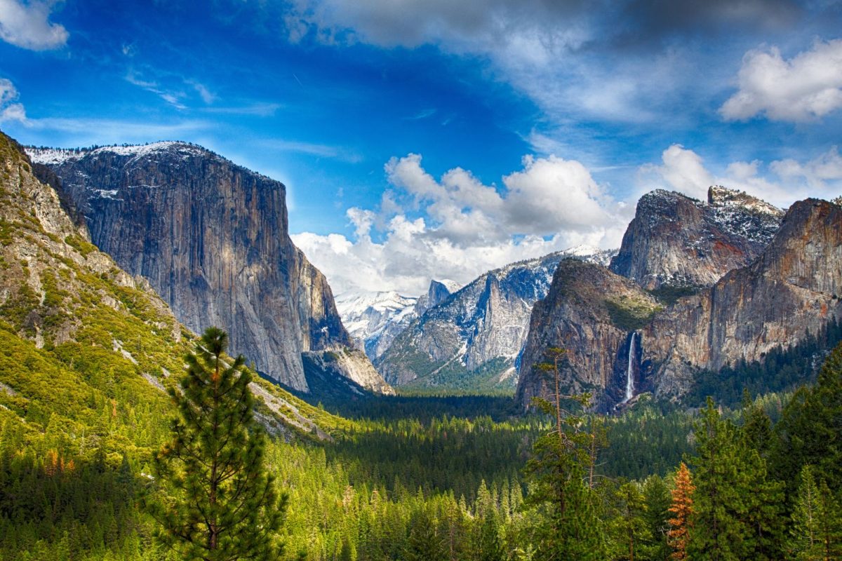 Tunnel View at Yosemite National Park during spring break camping trip