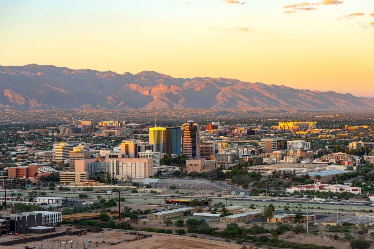 Tucson, Arizona, at sunset