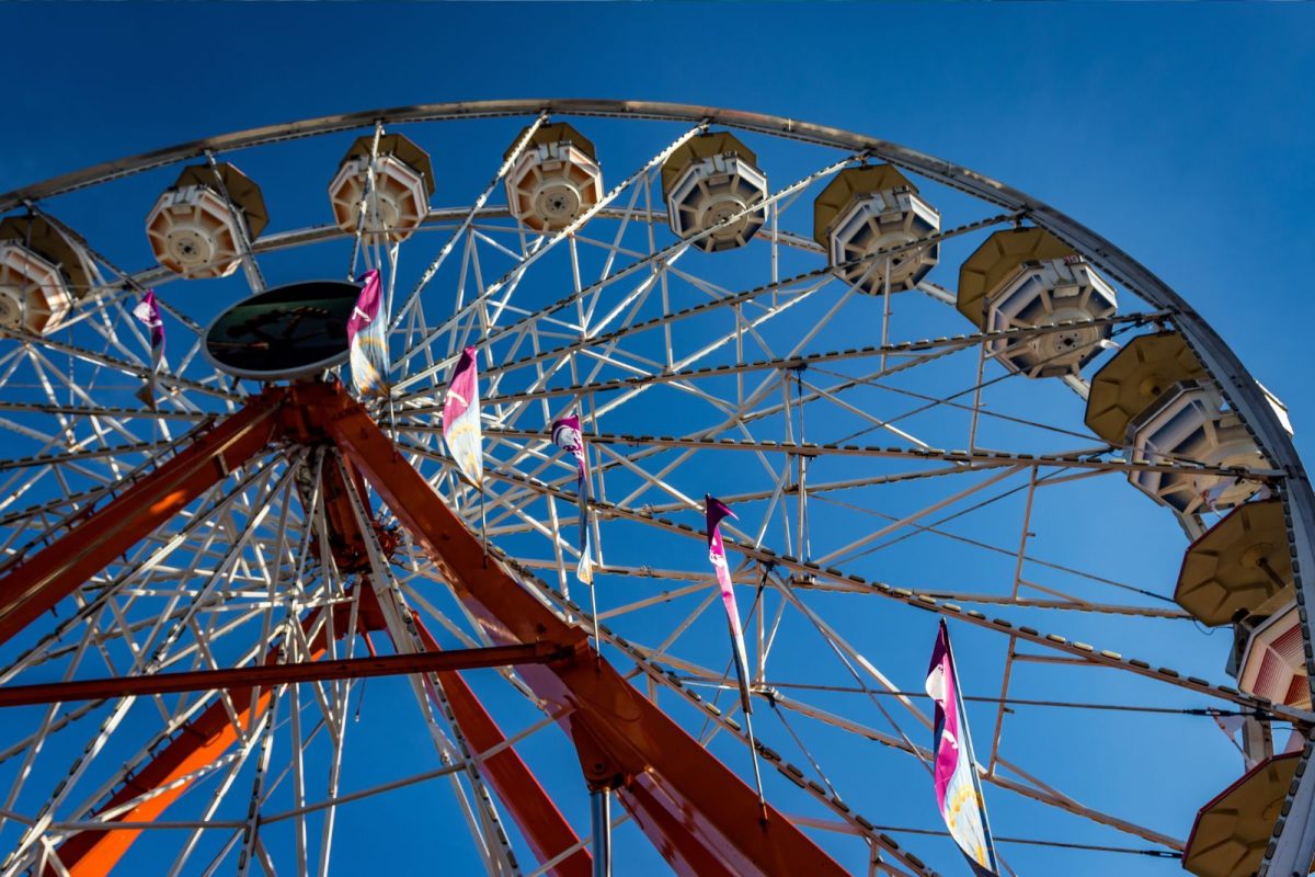 upward view of ferris wheel at The Big E