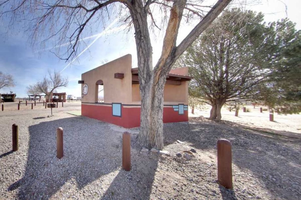 desert and trees at Coronado Campground