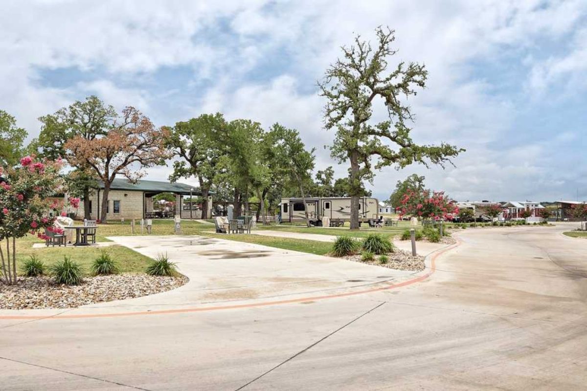 RV spot at beautiful Austin campground