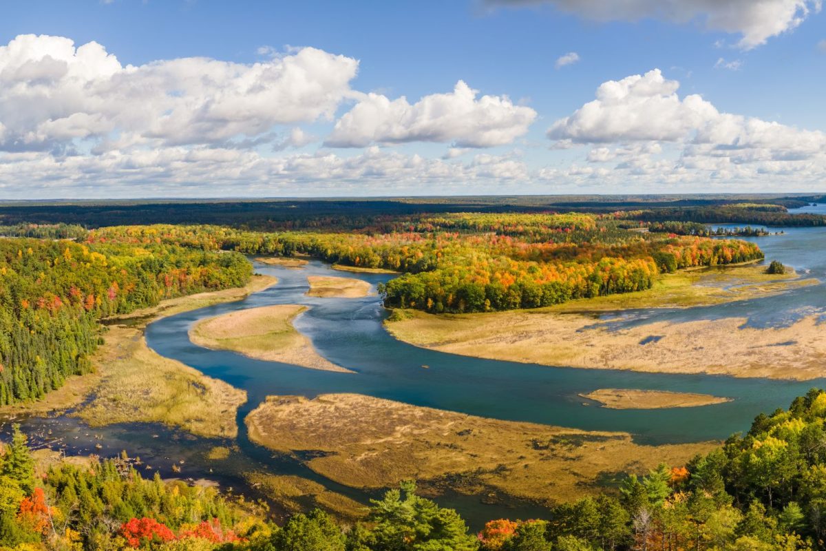 Au Sable River near St. Helen, Michigan