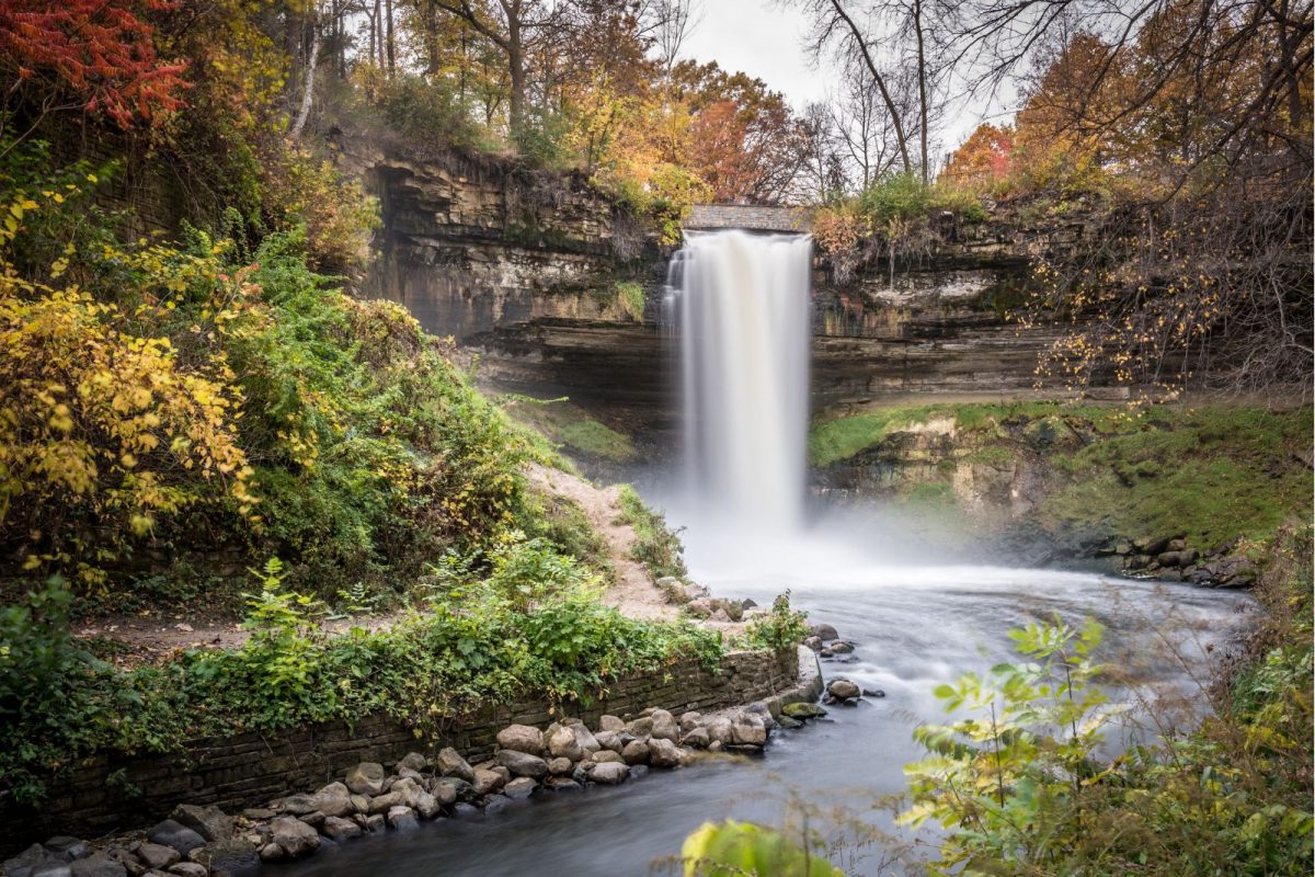 Minnehaha Falls in Minneapolis, number eight on list of top fall camping destinations