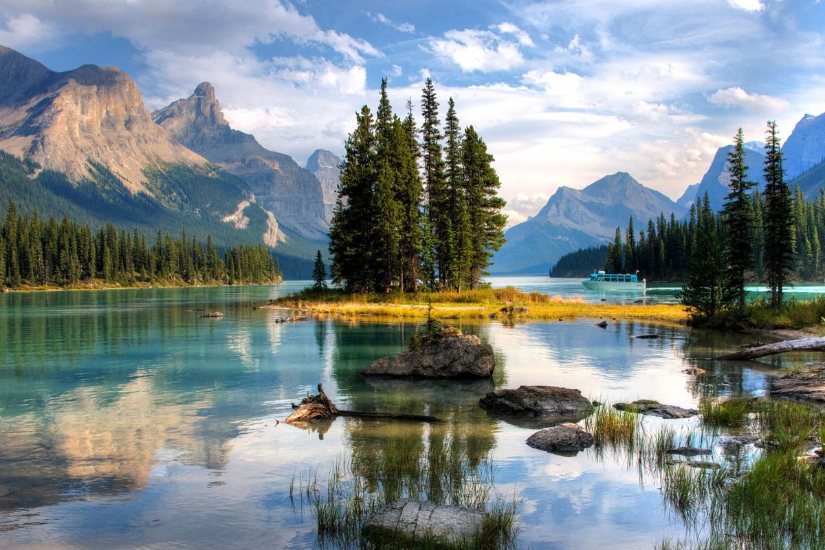 Spirit Island in Jasper National Park